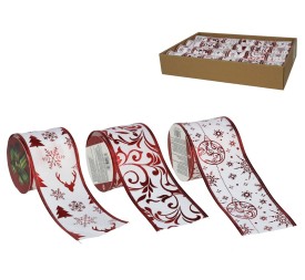 CINTA BLANCA MATE DEKO ROJO 3STD 6,3CMX2,7M