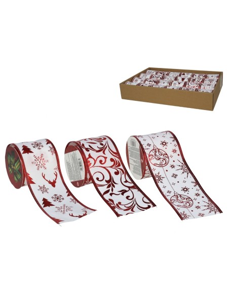 CINTA BLANCA MATE DEKO ROJO 3STD 6,3CMX2,7M
