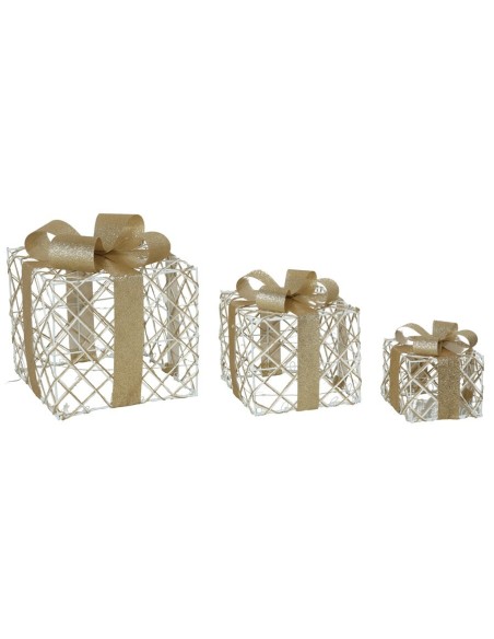 CAJA REGALO 33L X3 10-15-20CM YUTE BLANCO