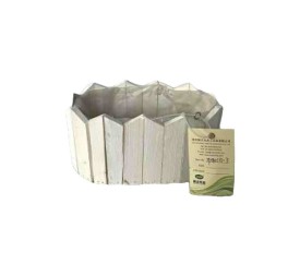 JARDINERA MADERA COLOR BLANCO (6564)