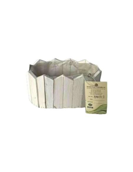JARDINERA MADERA COLOR BLANCO (6564)