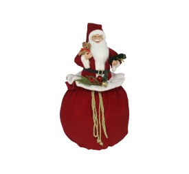 PAPA NOEL EN SACO PLEGABLE DEC. 20 LUCES 120 CM