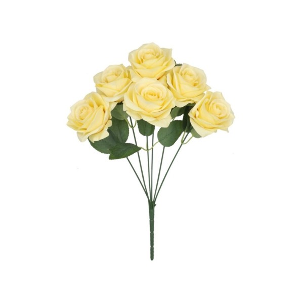 RAMO ROSAS SATIN  X 6-43 CM (AM)