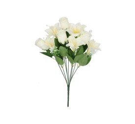 RAMO AZUCENAS-CAPULLOS X 9-46CM (BLANCO)