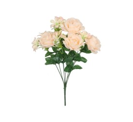 RAMO ROSAS BIG-LILIES X 8-46 CM (CREMA)