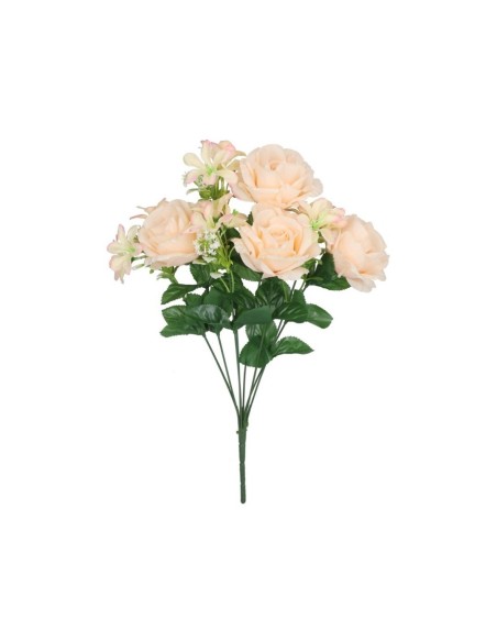 RAMO ROSAS BIG-LILIES X 8-46 CM (CREMA)