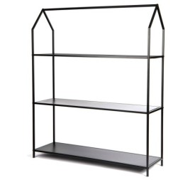 ESTANTERIA METAL 100X30X120 KD CASA NEGRO