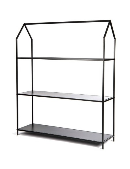 ESTANTERIA METAL 100X30X120 KD CASA NEGRO