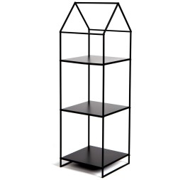 ESTANTERIA METAL 32X30X100 KD CASA NEGRO