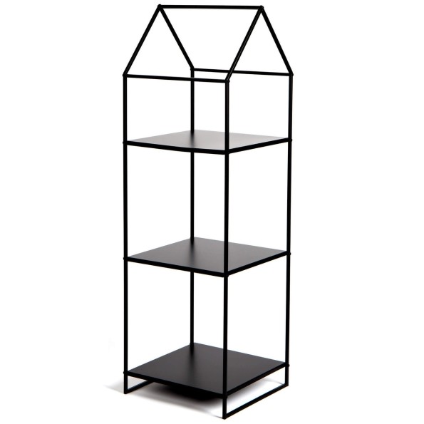 ESTANTERIA METAL 32X30X100 KD CASA NEGRO