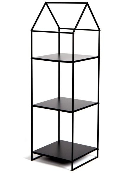 ESTANTERIA METAL 32X30X100 KD CASA NEGRO