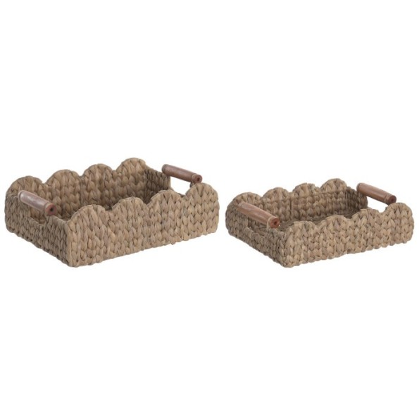 CESTA SET 2 JACINTO DE AGUA SEAGRASS 37X28X12