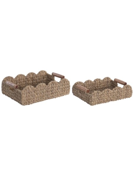 CESTA SET 2 JACINTO DE AGUA SEAGRASS 37X28X12