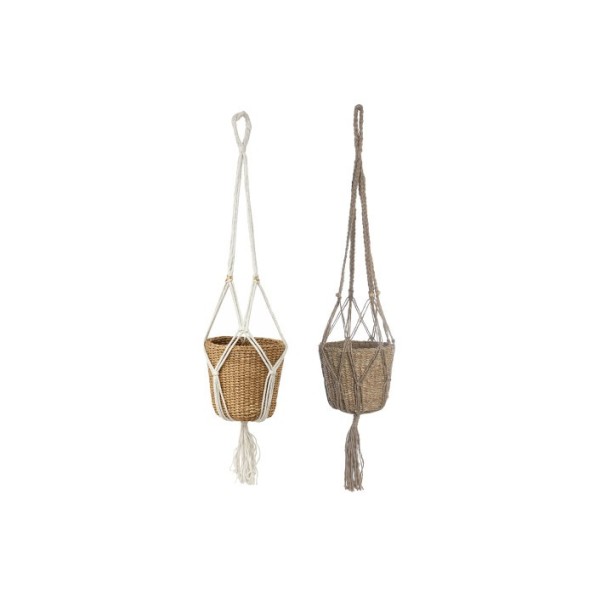 MACETERO SEAGRASS MACRAME 22X22X120 22X18 2 SURT.