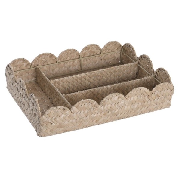 CUBERTERO SEAGRASS METAL 39X29X8 NATURAL