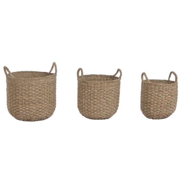 CESTA SET 3 SEAGRASS 40X40X35 NATURAL
