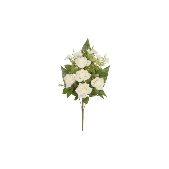 CONJUNTO ROSAS MIX (A) X 8-52 CM (CREMA)