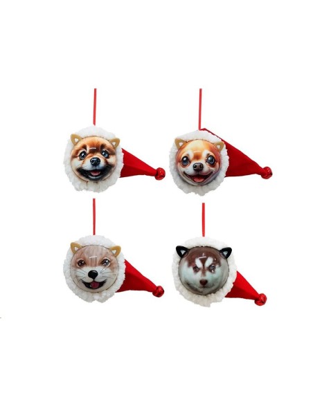 BOLA NAVIDAD PERRO 4 STD. 9CM