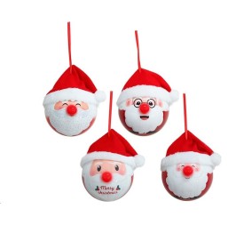 BOLA NAVIDAD PAPA NOEL 4 STD. 8CM