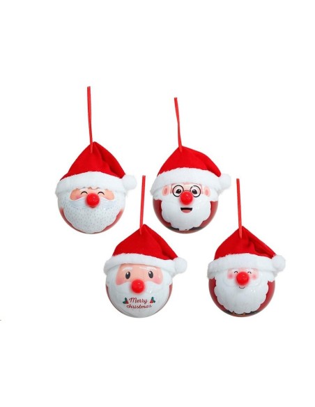 BOLA NAVIDAD PAPA NOEL 4 STD. 8CM