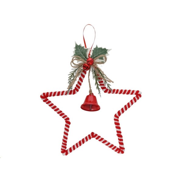 ESTRELLA C/CAMPANA 20CM NUVA