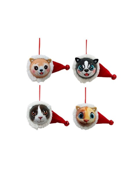 BOLA NAVIDAD GATO 4 STD. 9CM
