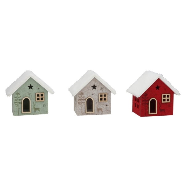 ADORNO CASA MADERA 3STD 11X7,5X10,5CM