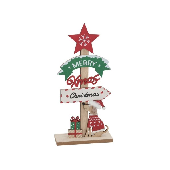 FIGURA LETRERO PERRO 13X5X29,5CM NORDIAN