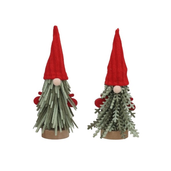 ADORNO DE PIE NOEL  BASE MDF 2STD 8X8X19,5CM