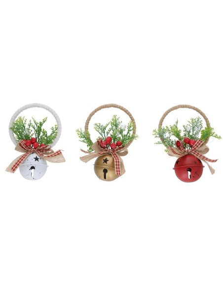 CAMPANA NAVIDAD DECORACION 3 STD. 14.5X6CM