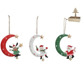 ADORNO COLGANTE LUNA FIGURA XMAS 3STD 13X15CM