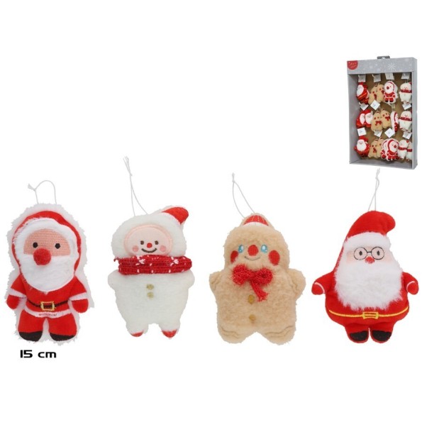 PERSONAJE NAVIDAD 4 STD 15CM