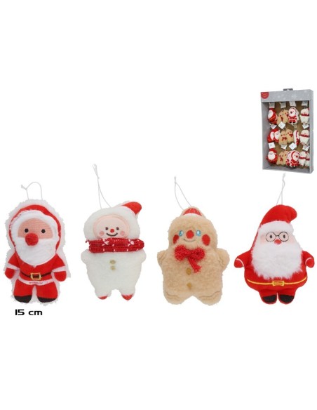 PERSONAJE NAVIDAD 4 STD 15CM