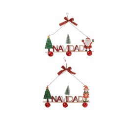 FELIZ NAVIDAD ELFO/PAPA NOEL 2 STD 36X16CM LUNIU
