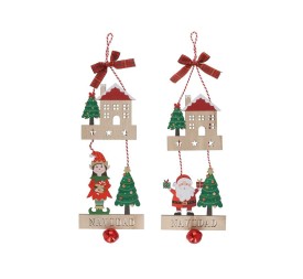 CASA ELFO/PAPA NOEL 2 STD 16X37CM LUNIU