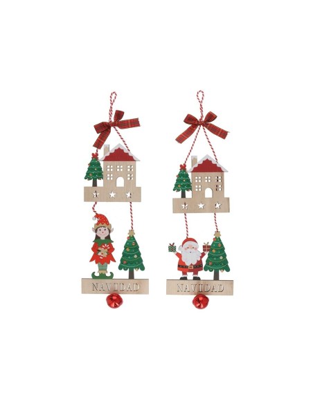 CASA ELFO/PAPA NOEL 2 STD 16X37CM LUNIU