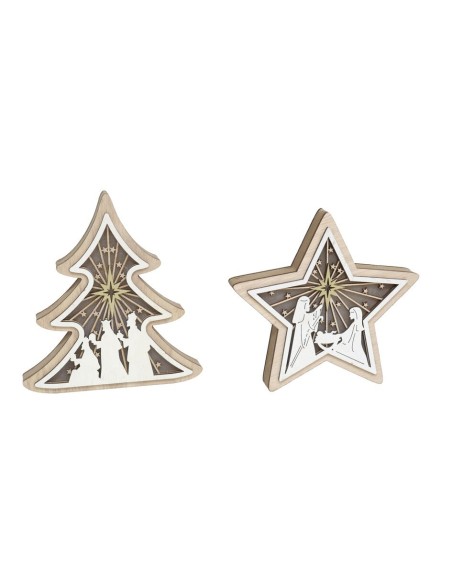 ARBOL/ESTRELLA XMAS 5 LUCES 15,5X15X2,3CM