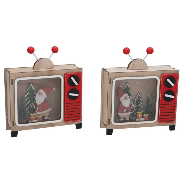 FIG. MADERA TV 6 LED 14,5X4,8X17CM 2STD