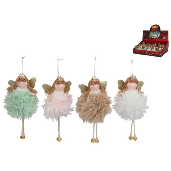 ANGEL COLGANTE C/POMPON 4STD 18CM