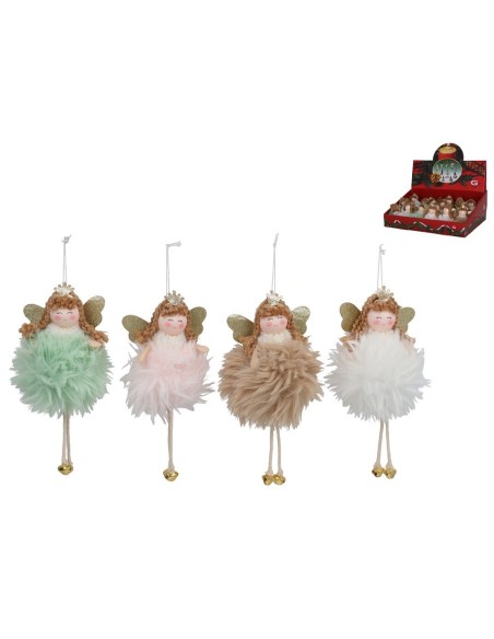 ANGEL COLGANTE C/POMPON 4STD 18CM
