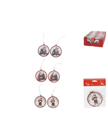 COLGANTE XMAS X2 3 STD. 8,5X8X0,5CM BERG