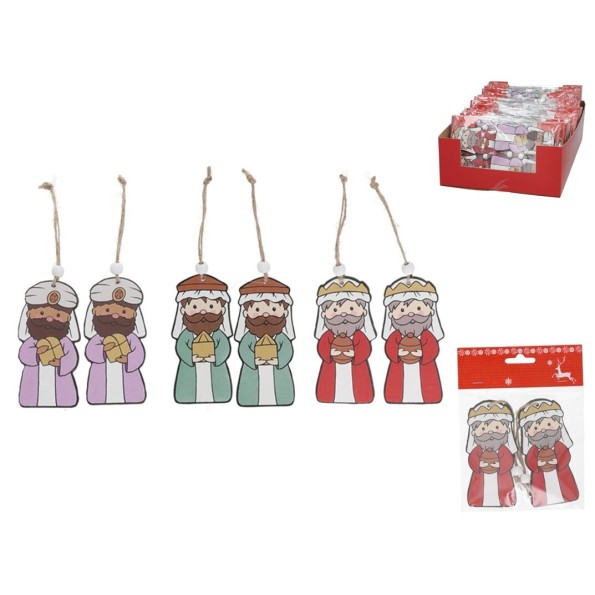 COLGANTE REY MAGO X2 3 STD. 10,5X5X0,5CM SOLI
