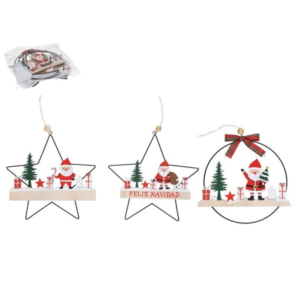 COLGANTE FIGURA PAPA NOEL 3 STD. RUNAH
