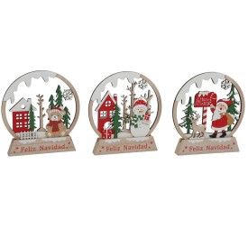 FELIZ NAVIDAD 3 STD. 16,3X2X20CM BERG