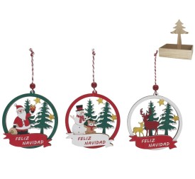 FELIZ NAVIDAD C/COLGANTE NAVIDAD 3 STD 9.4X0.9X9.7CM RAUNG
