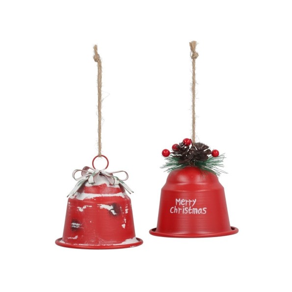 FIG. COLGANTE CAMPANA 8,5X8,5X10,5CM 2STD