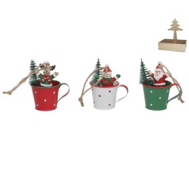 ADORNO COLGANTE TAZA FIGURA XMAS 3STD 6X4,5X7,5CM