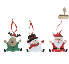 ADORNO COLGANTE FIGURA XMAS METAL 3STD 11X12CM
