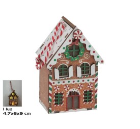 COLGANTE CASA C/1 LUZ 6X4.7X9CM SNOH