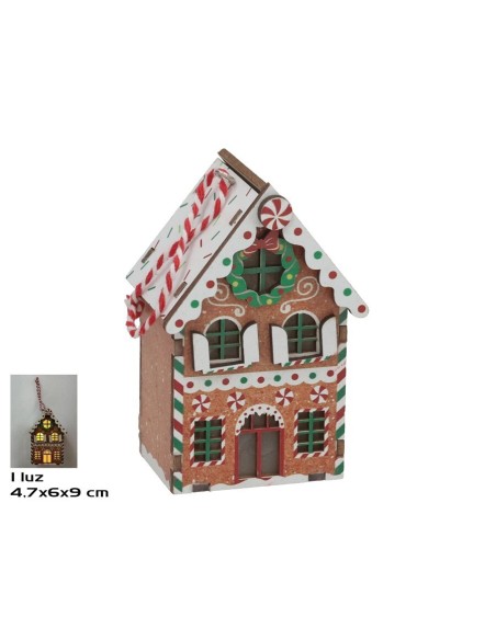 COLGANTE CASA C/1 LUZ 6X4.7X9CM SNOH